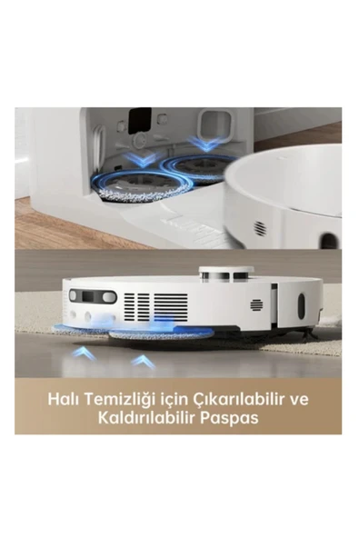 Dreame 12000Pa emiş gücüyle Ultra Robot Süpürge Beyaz-(X40 Ultra) - 3