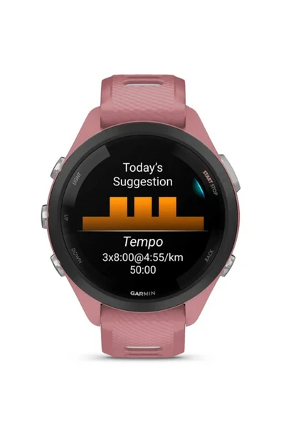 Garmin Forerunner 265S Pembe Gri Silikon Kayış Akıllı Saat - 3