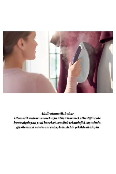 Philips Otomatik Olarak Buhar Veren ,600 gr/dk şok buharı ile 2700W Buhar Kazanlı Ütü - 8