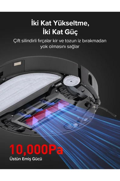 Roborock S8 Maxv Ultra Akıllı Robot Süpürge Siyah - 2