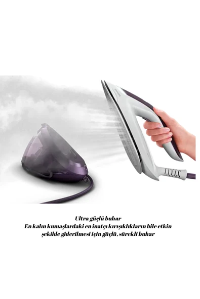 Philips Otomatik Olarak Buhar Veren ,600 gr/dk şok buharı ile 2700W Buhar Kazanlı Ütü - 5