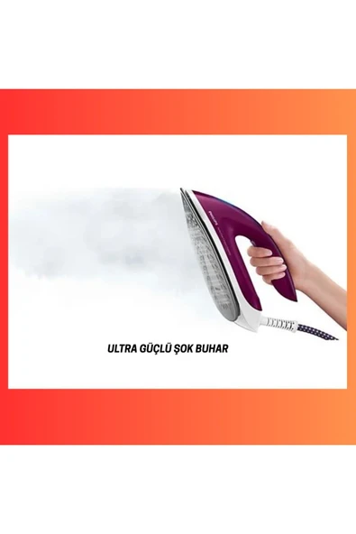 Philips Perfectcare Compact 2400 W Buhar Kazanlı Ütü(GC6842/30 )+GRD.SAÇ DÜZLEŞTİRİCİ HEDİYE - 6