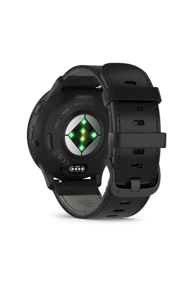 Garmin Venu 3 Siyah Deri Kayışlı - 5