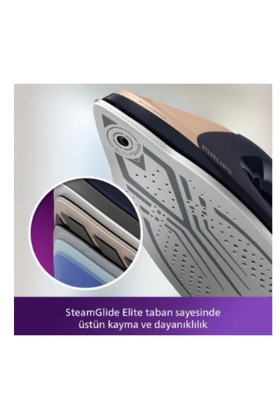 Philips Kameralı Ütü Kumaşı Tanıyan Otomatik Kapanan Ultra Güçlü 3100w Hometechworld Ütü Masası Hediye - 8