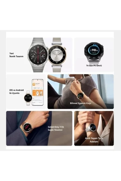 Huawei Watch GT4 46mm - Kahverengi - 6