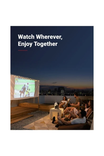 woodhub HD Nebula Mars II Pro Akıllı Taşınabilir 500 ANSI 1280x720 Wi-Fi DLP Projeksiyon Cihazı Siyah 1-2 K - 6