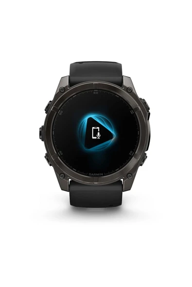 Garmin Fenix 8 – 51mm AMOLED Sapphire Karbon Gri DLC, Siyah/Gri Silikon Kayışlı - 4