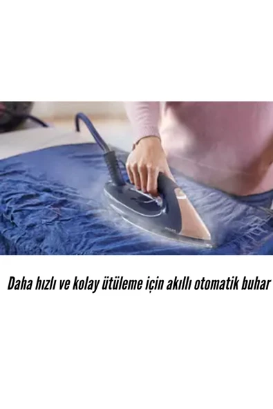 Philips Kameralı Ütü Kumaşı Tanıyan Otomatik Kapanan Ultra Güçlü 3100w Hometechworld Ütü Masası Hediye - 6