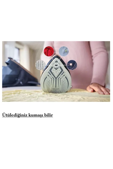 Philips PHİLİPS Ultra mükemmel ötesi Perfect kameralı 3100W ütü +ütü masası hediye - 2