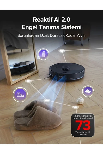 Roborock S8 Maxv Ultra Akıllı Robot Süpürge Siyah - 6