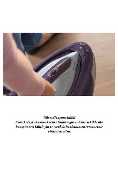 Philips Otomatik Olarak Buhar Veren ,600 gr/dk şok buharı ile 2700W Buhar Kazanlı Ütü - 7