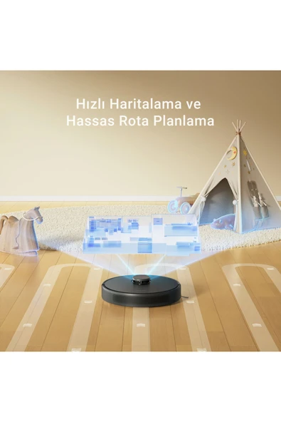 Dreame D9 Max Gen 2 Robot Süpürge Siyah, 6.000Pa Emiş Gücü - 7