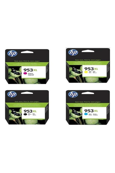 HP 953Xl Uyumlu Kartuş Seti 4 Renk Cmyk 8210 8218 8710