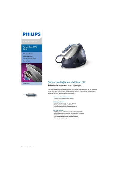 Philips PSG8030/20 Perfectcare 2700 W Buhar Kazanlı Ütü - 6