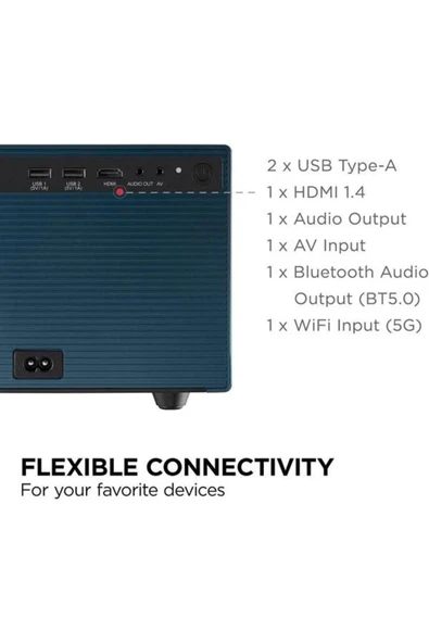 ViewSonic WIEWSONIC 630ansilümen LX60HD 1920X1080 Kablosuz LED Projeksiyon - 4