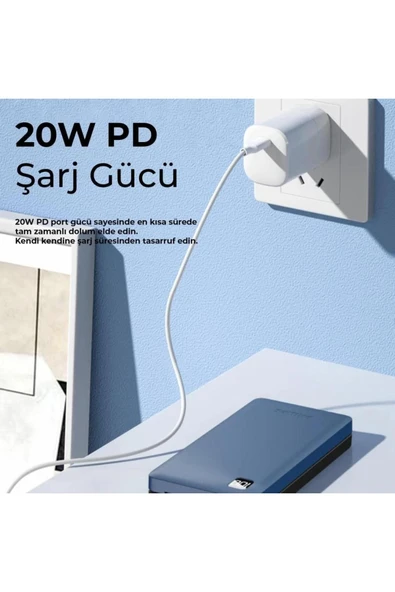 Philips 20000 Mah 22.5w Usb Ve Type-c Pd Üç Çıkışlı Led Göstergeli Powerbank - 6