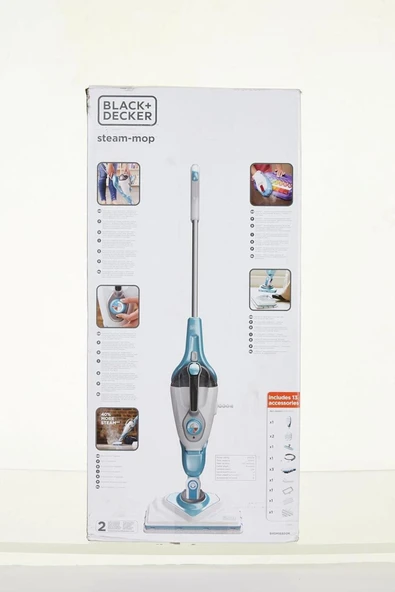 Black&Decker Black+Decker BHSM168DSM-QS 2'si 1 Arada Buharlı Paspas, 1600 W, Delta Başlı ve SteaMitt - 3