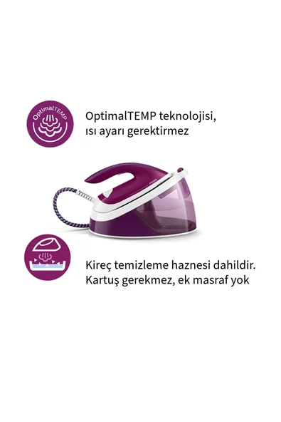 Philips PHİLİPS Buhar Kazanlı Ütü 2 kat daha fazla buharla daha hızlı ütü yapın+fakir rondo hediye - 6