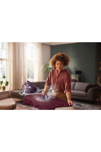 Philips Essential Percare Elite 2100 W Buhar Kazanlı Ütü, Mor - 2