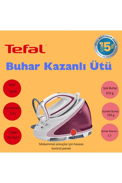 TEFAL Pro Express Ultimate Smart Steam Gv9620 Buhar Kazanlı Ütü Gv9620 - 6
