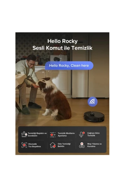 Roborock FlexiArm Tasarımlı Yan Firça Ekstra Kenar Temizleme Sistemi S8 Maxv Robot Süpürge Beyaz - 7