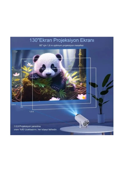 idragon İdragon Pro 200 ANSI Lümen Android 12 Akıllı Projeksiyon Cihazı - 6