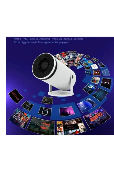 idragon İdragon Pro 200 ANSI Lümen Android 12 Akıllı Projeksiyon Cihazı - 8