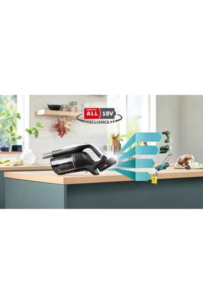Bosch BCS1041WAC Unlimited 10 Şarjlı Dikey Süpürge - 7