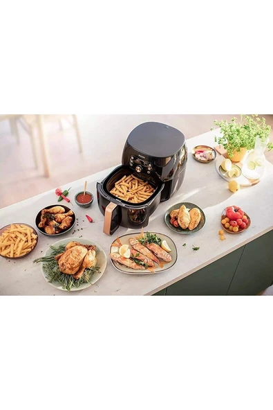 Philips Airfryer Xxl 7.3l Sıcak Hava Fritöz Hd9867 -russell Hobbs 28370-56 Buharlı Ütü +öğütücü - 5