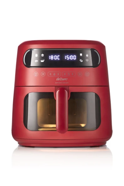 Arzum AR2076 Airtasty Smart 7.5 L Sıcak Hava Fritözü - Kırmızı - 2