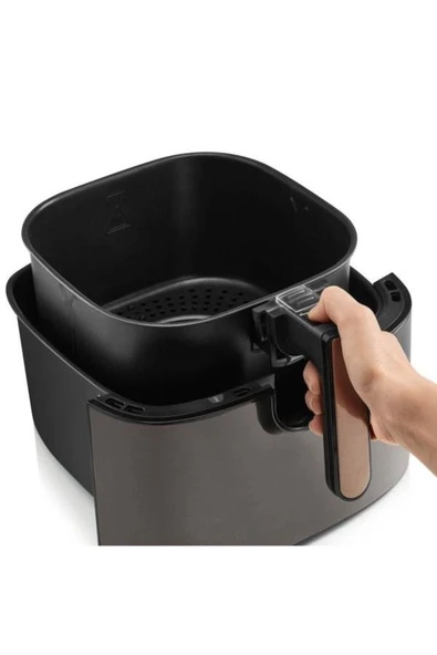 Arzum Yağsız Kızartıcı Airfer 6L XL Büyük Airfryer Otomatik Pişirici 8 Ayrı Mod Et tavuk Balık Hamur İşi - 4