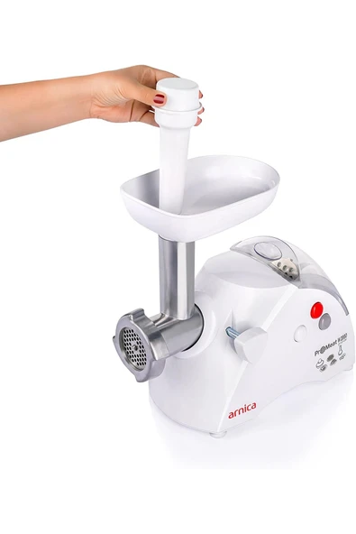 Arnica Grande  Kıyma Makinesi , 2000 Watt Beyaz