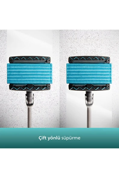 Philips XC8349/01 Aqua Plus 25.2 V Dikey Şarjlı Süpürge - 8