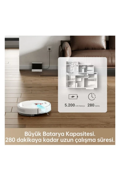 Dreame Plus Gen 2 Robot Süpürge Beyaz - 4
