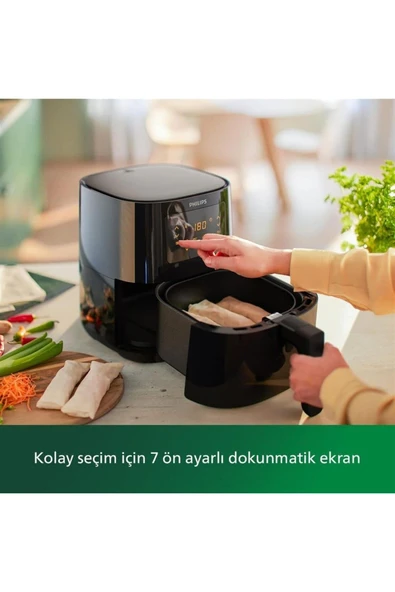 Philips BLACK  Essential Airfryer – 4,1 L, Yağsız Fritöz, Rapid Air ,1400 W (hd9252/90) , BARDAK HEDİYELİ - 6