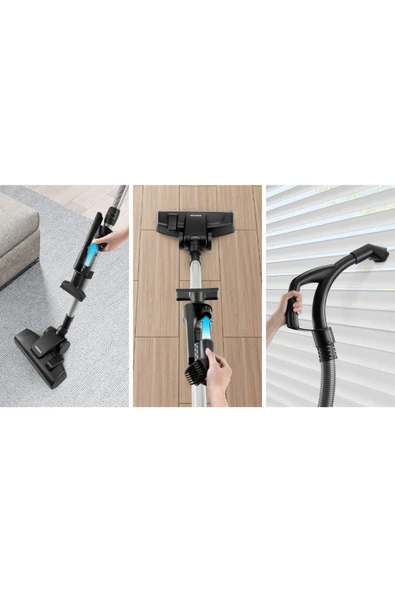 Samsung VC07R302MVB/TR Cyclone Süpürge MAVİ+GRUNDİG SAÇ DÜZLEŞTİRİCİ HEDİYE - 5