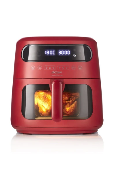 Arzum AR2076 Airtasty Smart 7.5 L Sıcak Hava Fritözü - Kırmızı - 3
