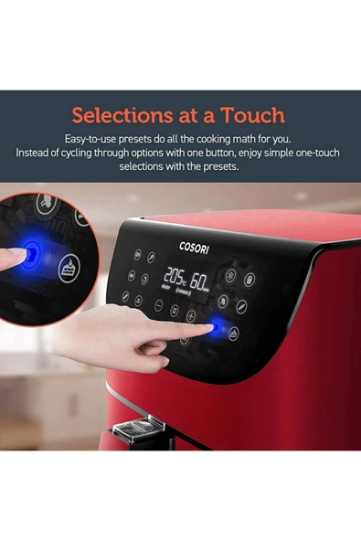 COSORI Sıcak Hava Fritözü Xxl, Yağsız, 5,5 L, 11 Program 1700 W - 6