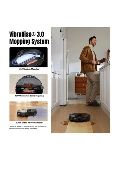 Roborock 10000pa Ultra Premium Robot Süpürge - Kendini Temizleme - Mop Kaldırma - Ultra Performans - 7