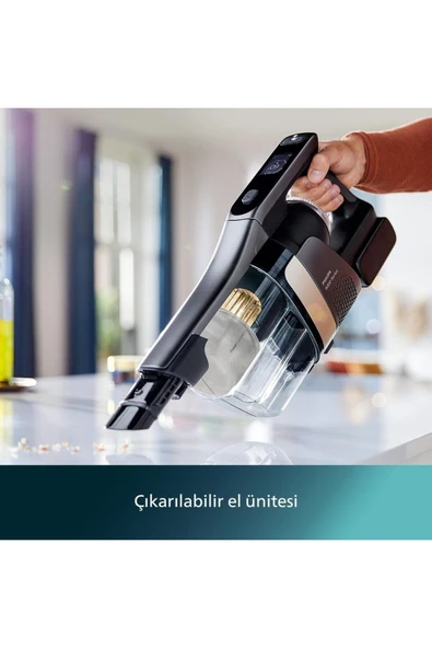 Philips AquaTrio ,XW9383 ,9000 Kablosuz Wet & Dry Vacuum (Islak, Kuru ve Moplu)  Dik Süpürge - 3