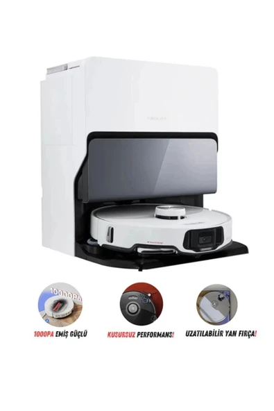 Roborock 10000pa Ultra Premium Robot Süpürge - Kendini Temizleme - Mop Kaldırma - Ultra Performans