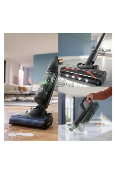 Philips Tek Süpürge ,3 işlem Silin,Süpürün ,çekin.. Aqua Trio Kablosuz Islak&kuru Dikey Süpürge, - 6
