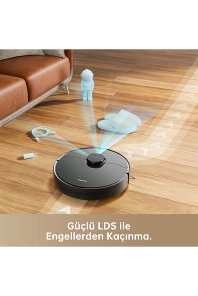 Dreame EV D10s Pro, Robot Elektrikli Süpürge, Action AI, 5000Pa, 280 dakika pil ömrü, 5000 PA - 3