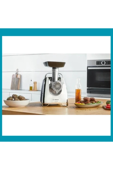 Bosch Vakumlu ayaklar sayesinde kaymadan çalışan Kıyma Makinesi, ProPower, 2000 W, Siyah, Krom - 4