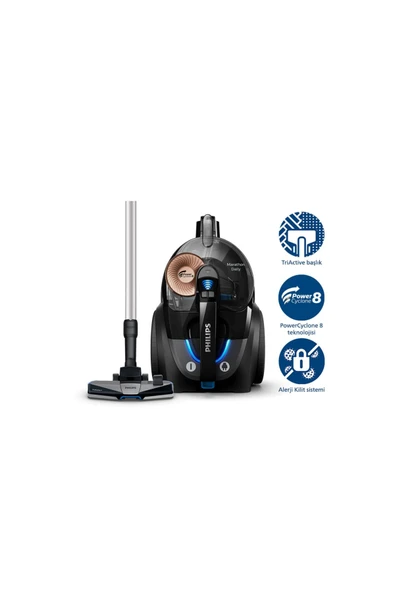 Philips Ultra Premium 900w Güç Marathon Dailiy Toz Torbasız Elektrikli