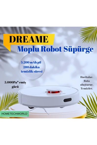 Dreame Plus Gen 2 Robot Süpürge Beyaz