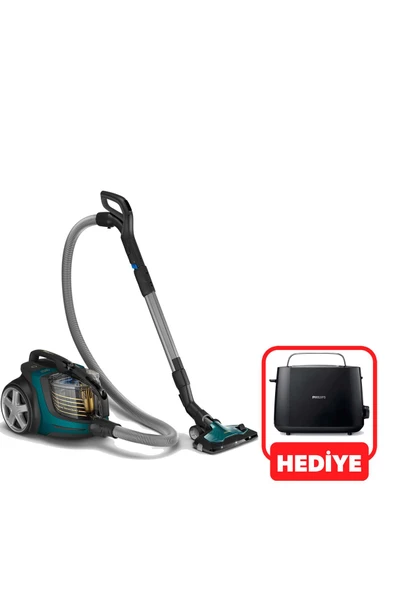 Philips 9000 Yeni Seri TriActive Başlık PowerCyclone Teknolojisi ile Premium Toz Torbasız Süpürge