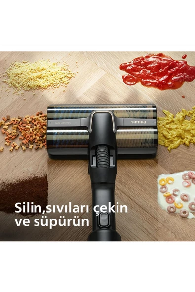 Philips Turbolu Premium Aqua Trio Özel Seri otomatik kendini temizleme Islak Ve Kuru Dikey Süpürge Xw9463/11 - 4