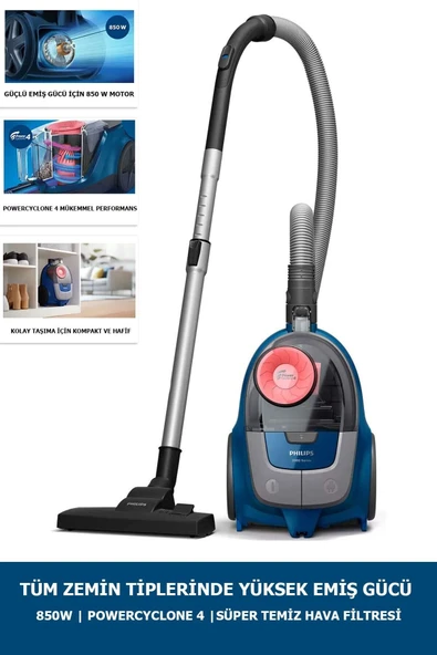 Philips Xb2123/09 2000 Serisi Toz Torbasız Süpürge Fc9323/07 Artık Daha Güçlü - 2