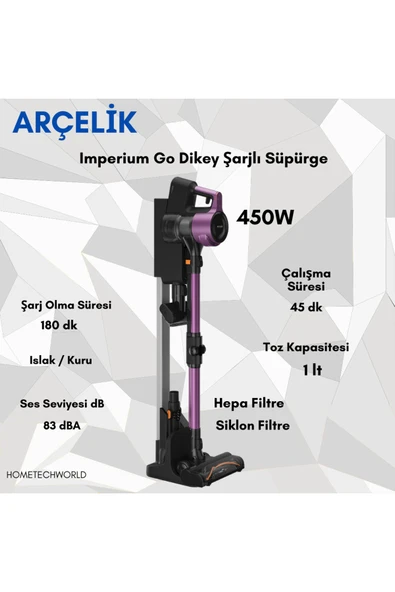 Arçelik AdaptEdge Fırça Teknolojisi İle İmperium Go Plus Şarjlı Süpürge - 2